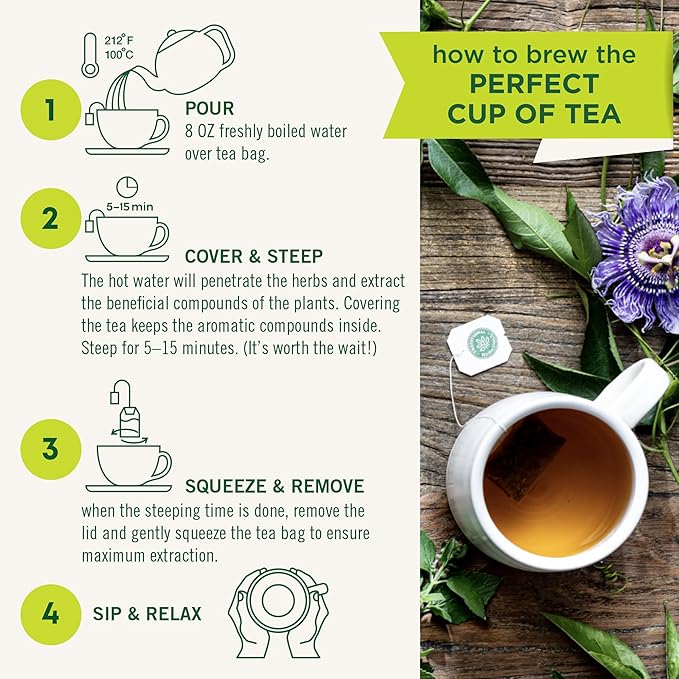 Traditional Medicinals Tea, Organic Cup of Calm, Calming & Relaxing with Chamomile Mint, 96 Tea Bags (6 Pack)