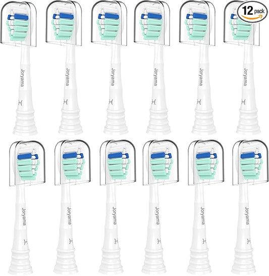 Replacement Toothbrush Heads for Philips Sonicare Replacement Heads, Electric Replacement Brush Head Compatible with Phillips Sonicare C2 C1 4100,12 Pack