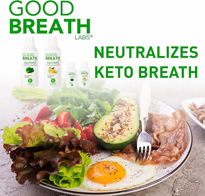 Goodbreath Mouthwash - Mint Mouth Rinse for Chronic Halitosis - New Ozone Technology Oral Rinse - Halitosis Treatment & Bad Breath Neutralizer - Mouthwash for Gum Diseases - Alcohol-free | 6 Pack,2 Oz