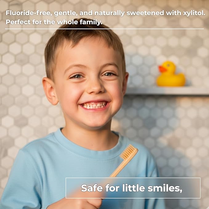 Cool Mint Fluoride-Free Toothpaste Tablets with Nano Hydroxyapatite | Natural Whitening, Enamel Strengthening, Plastic-Free & Travel-Friendly (1 Month Refill) 62 Tablets