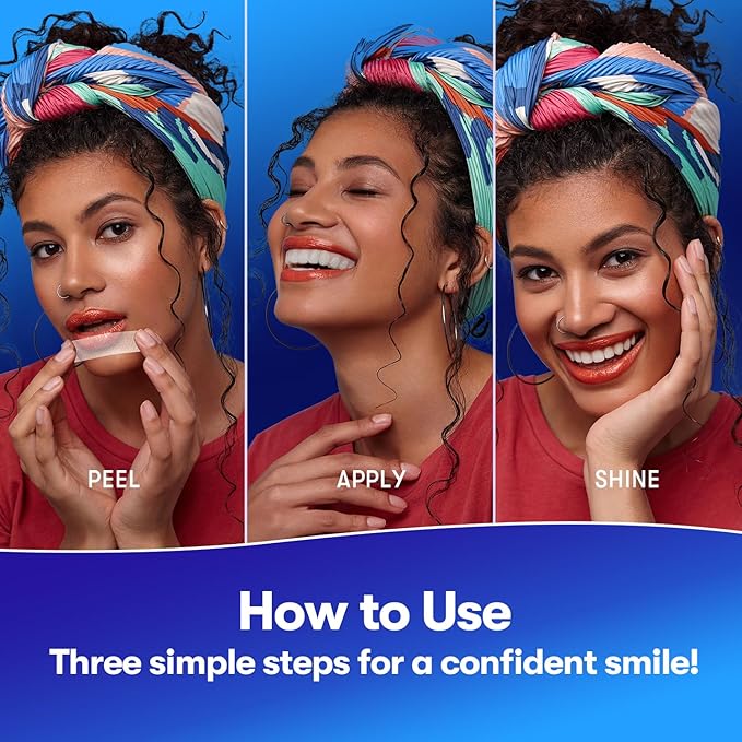 MySmile Teeth Whitening Strips, Hydroxyapatite-Infuse White Strips, Non-Sensitive Teeth Whitening with Soothing Natural Ingredients, Enamel-Safe, Residue-Free, Non-Slip, 7 Treatments Kit (14 Count)