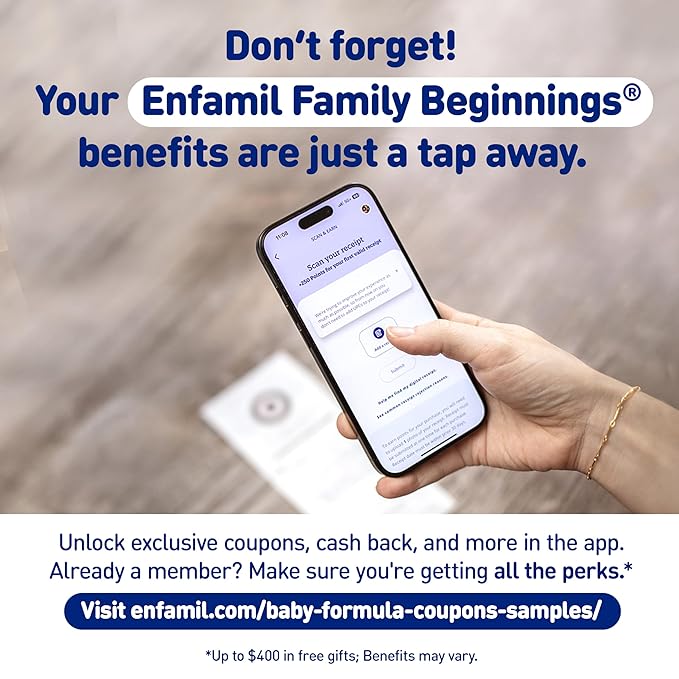 Enfamil Optimum (Enspire), Our Closest Formula to Breast Milk, Immune-Supporting Lactoferrin and Brain-Supporting DHA Baby Formula, Powder 20.5 Oz Tub