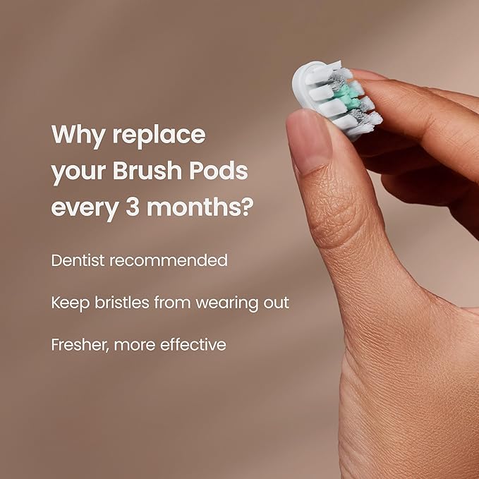 quip Ultra Brush Pod Refill Heads - 4 Pack - Verified quip Brush Head Refills for Sonic Electric Toothbrushes - Soft Bristles, Compact - Last 3 Months Each - White