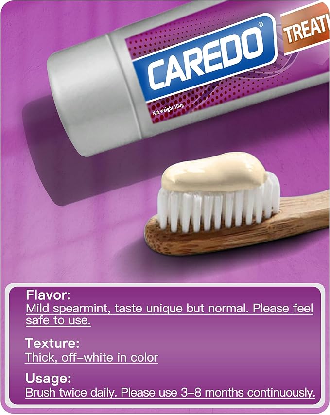Gum Toothpaste for Periodontitis, Gum Repair for Receding Gums, Gum Disease & Gingivitis Treatment, Periodontal Disease Treatment for Gum Health, Gum Disease Repair Bad Breath Toothpaste 2 Pack