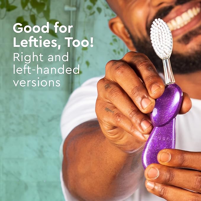 RADIUS Big Brush with Replaceable Head BPA Free & ADA Accepted Toothbrush Designed to Improve Gum Health & Reduce Gum Issues - Right Hand - Gold - Pack of 1