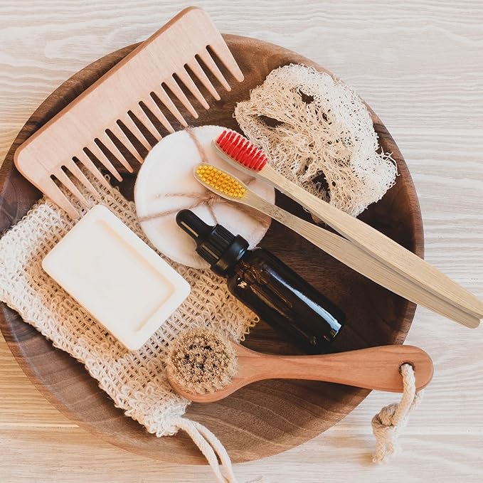 120 Pcs Bamboo Toothbrushes, Soft Bristle Toothbrush for Adults, Eco Friendly Natural Wooden Toothbrushes, Vegan Organic Bamboo Travel Tooth Brush, Individually Wrapped, 7 Inch 12 Color