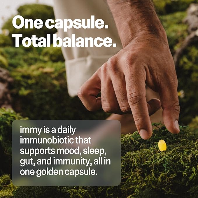 IMMY Immune Supplement for Mood Support and Gut Health, 180 ct. - Supports Joint Relief, Focus & Mood Support, Natural Calming Aid