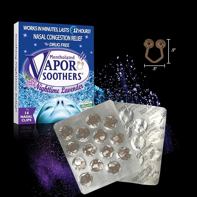 by Scenttech, Snore Reducing- Anti Snoring Aid, Nasal Dilators for Breathing, Instant Nasal Congestion Relief, Nighttime Lavender, 28 Count, Drug-Free