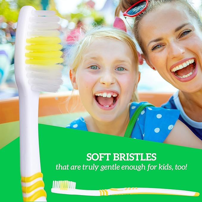 Lingito 50 Bulk Travel Toothbrushes, Individually Wrapped Portable, Manual Disposable Set for Adults and Children, Multi Color Kit (Medium Bristle)