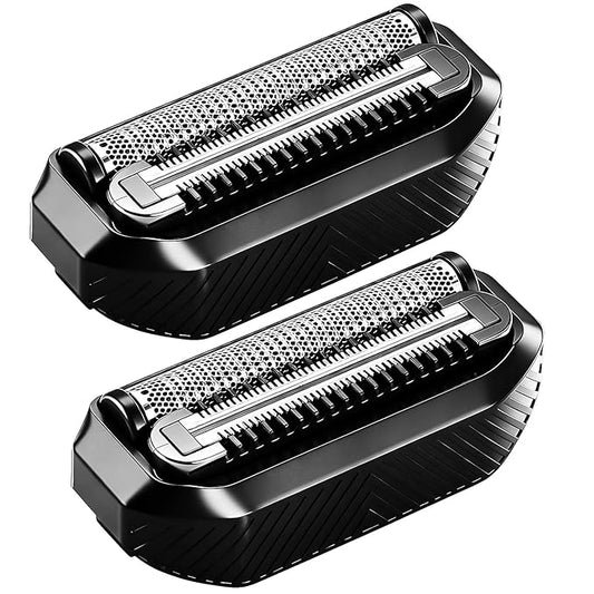 Shaver Replacement Blade compatible with MANSCAPED The Handyman Compact Face Shaver Razor Replacement Head (Black(2PCS))