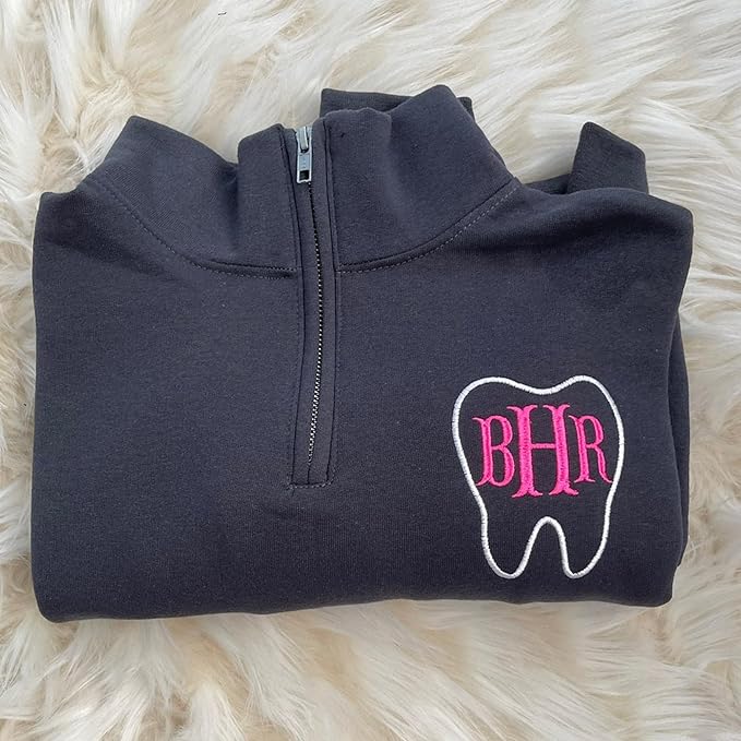 Chillever - Dental Hygienist Embroidered Sweatshirt, Gift For Hygienist, Tooth Gift, Teeth Sweatshirts For Women