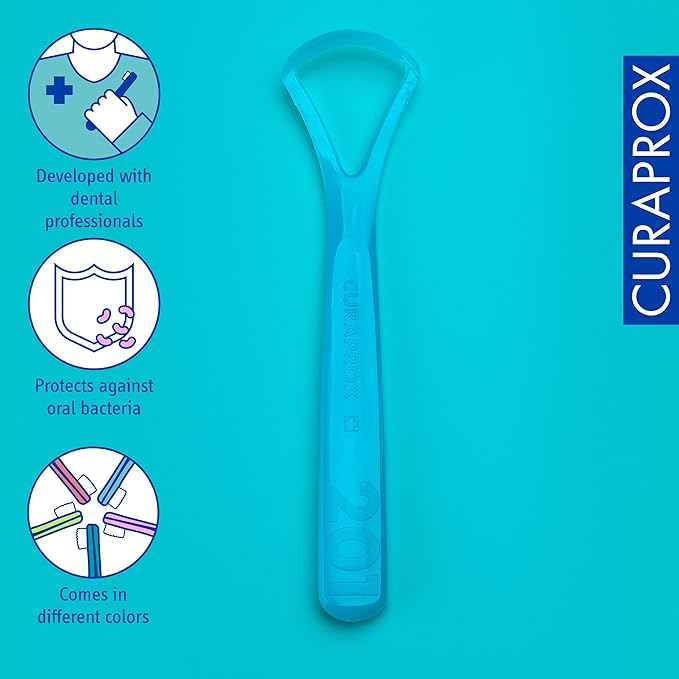 Curaprox CTC 202 Tongue Scraper, with 2 Edges