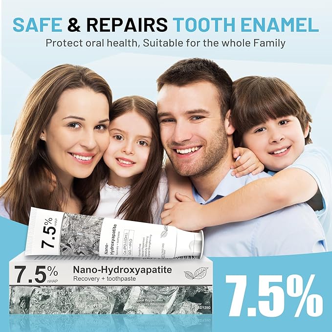 Hydroxyapatite Toothpaste for Advanced Enamel Protection, Gentle and Effective Formula, Fresh Breath, Deep Cleaning Care Toothpaste,Suitable for Sensitive Teeth (4)