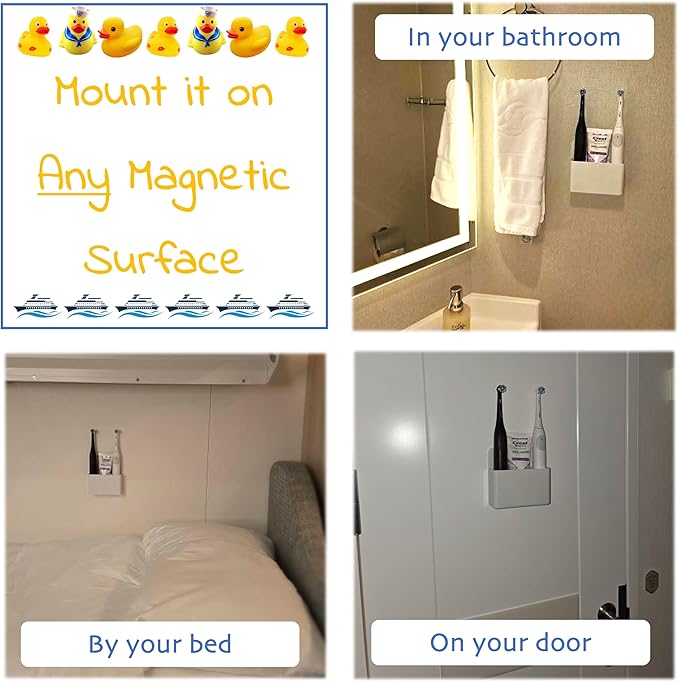 Cruise Ship Essentials Magnetic Toothbrush Holder Cruise Essentials 2025.Caribbean Cruise Must Haves. Alaskan Cruise Must Haves. Cruise Ship Essentials 2025, Caribbean Royal
