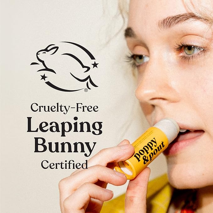 Jumbo Lip Balm Gift Set (3-Pack, Citrus Flavors) | Poppy & Pout All Natural Lip Balms & Moisturizers | Hydrates with Beeswax, Vitamin E, Organic Coconut Oil | Cruelty-Free | Recyclable Cardboard Tube