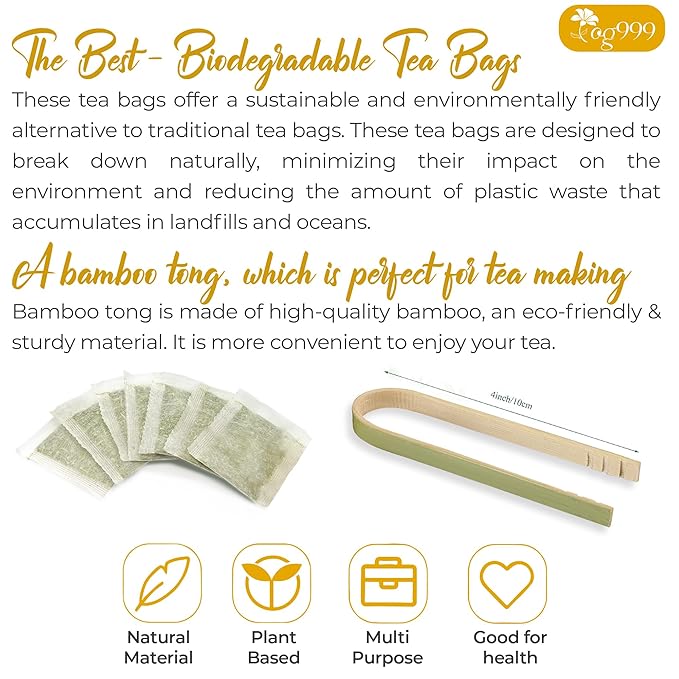 60 Bags Premium Turmeric Ginger Cinnamon Tea, Improve Digestion, Support Brain, Weight, Skin and Sleep, Eco-Conscious Tea Bags and Premium Natural Ingredients. Turmeric Ginger Herbal Tea. No Sugar, No Caffeine, No Gluten, Vegan.