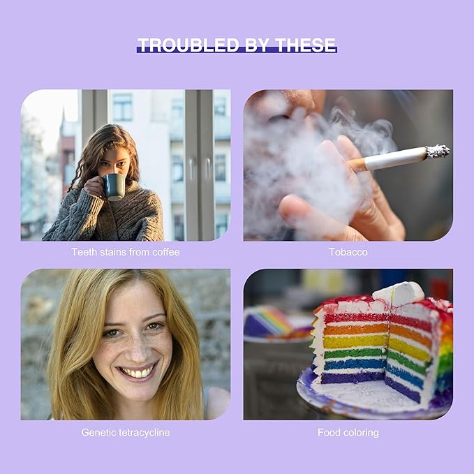 Teeth Whitening Kit with LED Light Pro Teeth Whitener Combo for Efficient Sensitive Teeth Whitening, 4 Teeth Whitening Gel Pens & 2 Mouth Trays