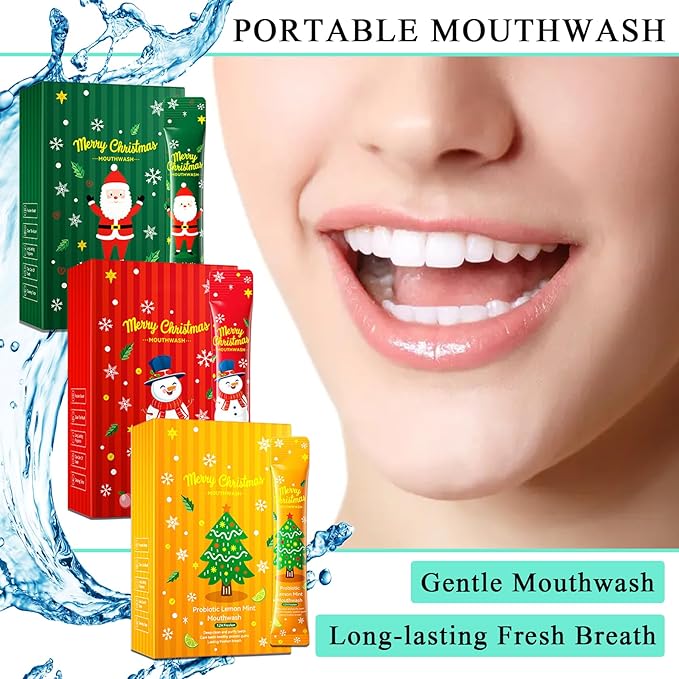 Travel Size Mouthwash,Mini Mouthwash Travel Size Bulk Portable Mouth Wash Set,Individual Small Travel Mouth Wash Packets for Fresh Breath(Pack of 60) A42