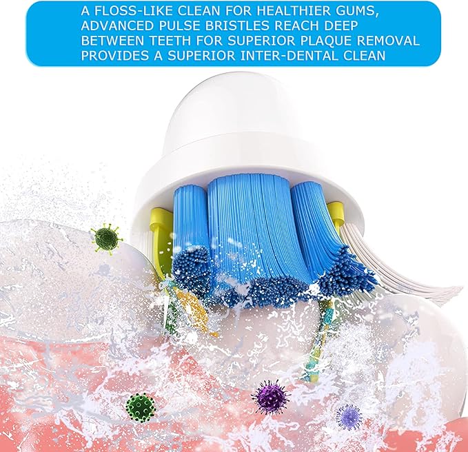 Replacement Toothbrush Heads Compatible with Braun Oral b 7000/Pro 1000/9600/ 5000/3000/8000/ and Smart Electric Toothbrush, 16 Pcs (White)