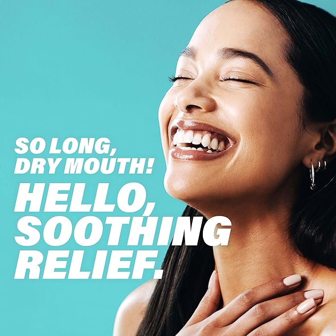 ACT Dry Mouth Moisturizing Gum, 20 Pieces, With Xylitol, Sugar Free Soothing Mint (Pack of 3)