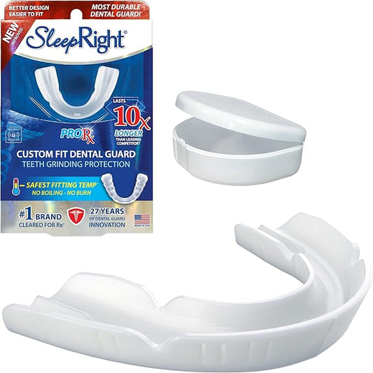 SleepRight ProRx Custom Dental Guard – Mouth Guard for Grinding Teeth at Night, Night Guards for Teeth Grinding, Comfortable Dental Guard for Sleeping, Custom Fit Teeth Grinding Protection
