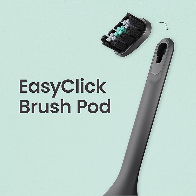 quip Ultra Brush Pod Refill Heads - 4 Pack - Verified quip Brush Head Refills for Sonic Electric Toothbrushes - Soft Bristles, Compact - Last 3 Months Each - Black