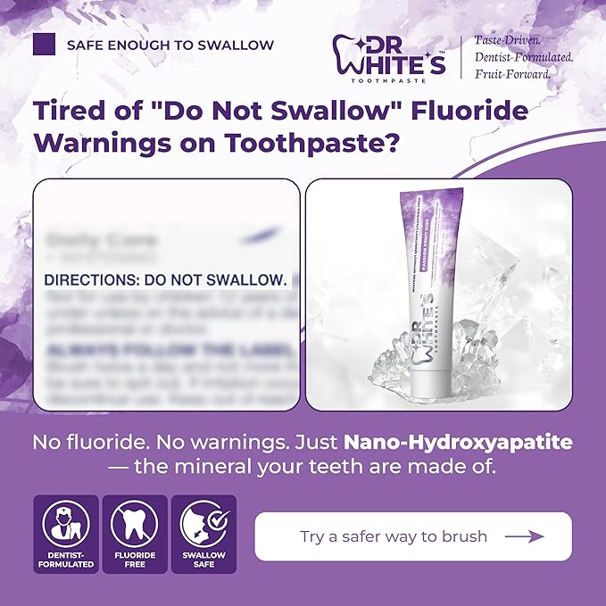 Dr. White’s Signature Flavor Trio – Bold & Bright | Fluoride-Free Toothpaste with Nano-Hydroxyapatite for Enamel Strength & Sensitivity Relief, Mint-Free (3-Pack)