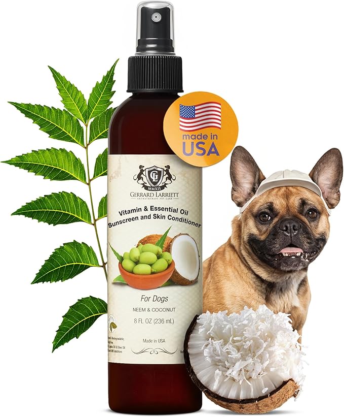 Dog Sunscreen for Nose Vitamin & Essential Oil 8 oz, Dry Dog Nose Balm, SPF 30 Beach Essentials for Dogs Hiking Gear Camping Essentials, Sunscreen for Dogs with Conditioner by Gerrard Larriett