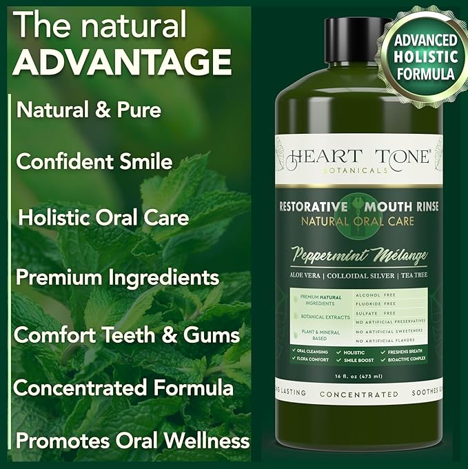 Oral Care Bundle – Oil Pulling & Nano Silver Mouthwash – Natural Teeth & Oral Support, Fresh Breath, Fluoride-Free, Alcohol-Free, USA Made – 2-Pack