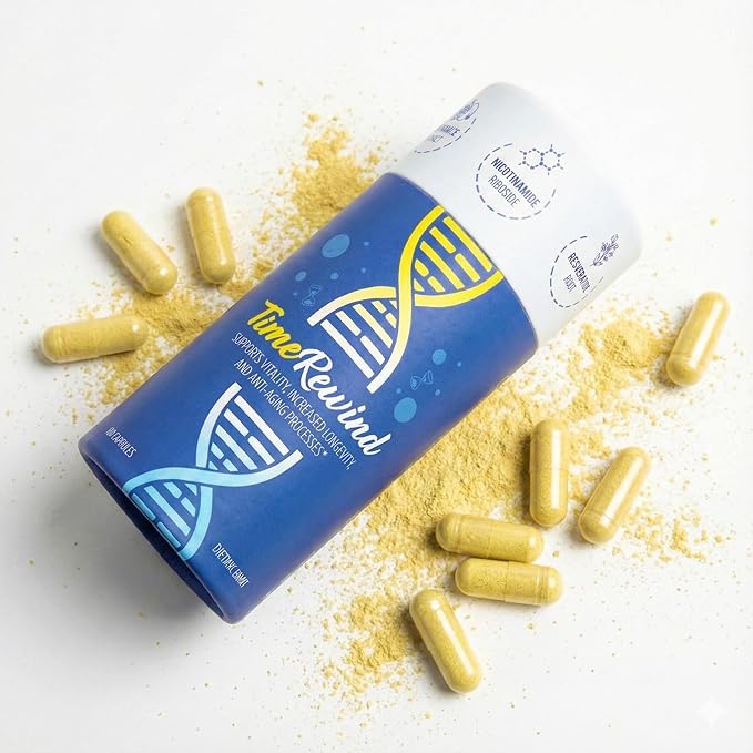 TimeRewind Anti-Aging Supplement, Nicotinamide Riboside Complex, 1-Month Supply