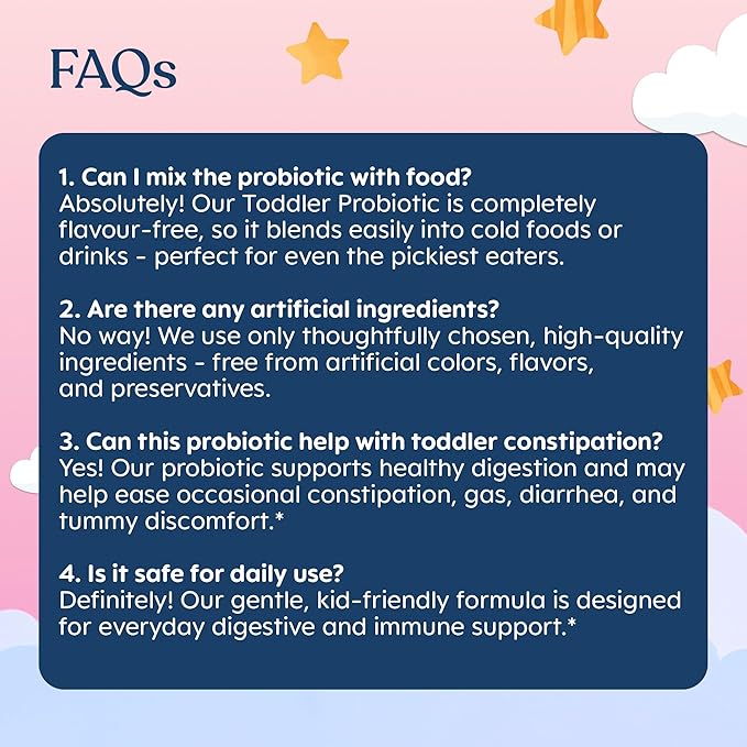 Lovebug Kids Probiotic Powder with Prebiotic Fiber - Toddler Immunity Support & Constipation Relief - USDA Organic Probiotics for Childrens Gut & Digestive Health (Ages 1-4) - 30 Pack (Unflavoured)