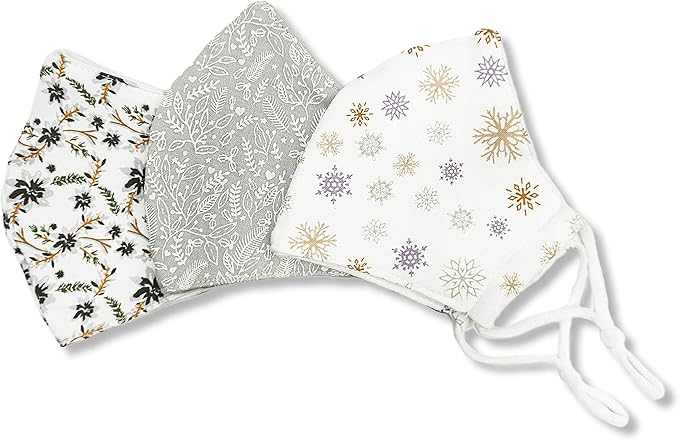 HOPE LOVE SHINE Face Mask Adjustable Filter Pocket Reusable Breathable Washable Cloth Mask Face Masks for Women Men - 3 Pack