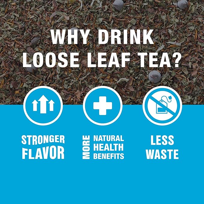 Tiesta Tea Cocoa Mint Chill Loose Leaf Tea, Chocolate Peppermint Herbal Rooibos Blend, Non-Caffeinated, Real Fruit, Herbs, Spices, Hot or Iced Brew, Makes Up to 25 Cups, Resealable Pouch, 1.5 Ounce