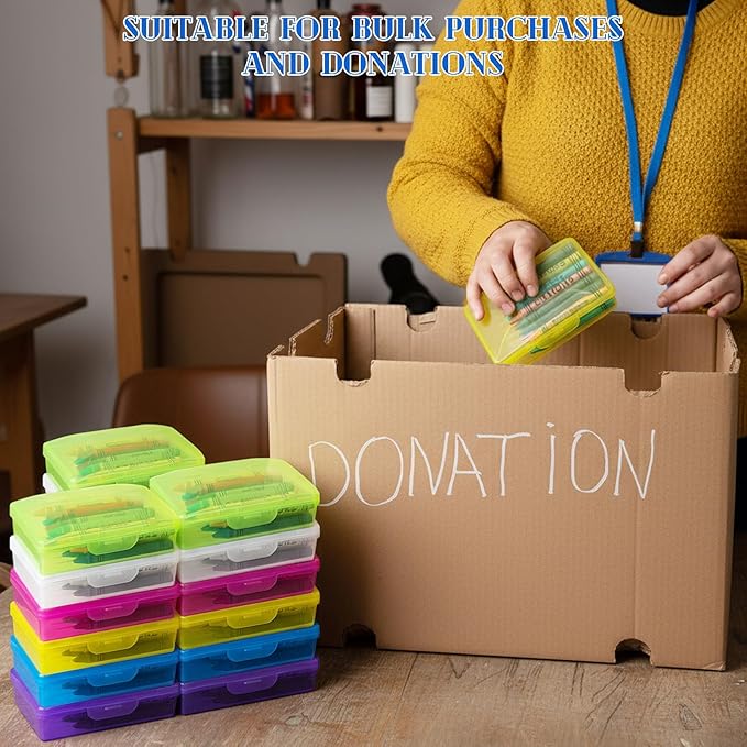 36 Pcs Travel Soap Container Portable Plastic Soap Boxes Bulk with Lid Homeless Donations Bulk Gym Shower Tour Groups Hotel Outdoor Camping (Mixing Colors)