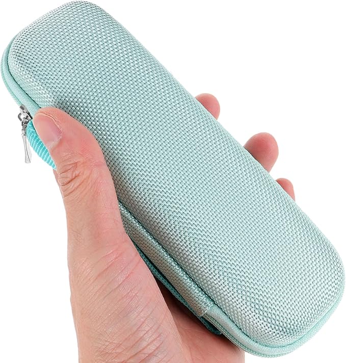 Portable Electric Toothbrush Travel Case Hard Protective Storage Box with Cable Organizer Pouch Lightweight Green for Outdoor and Daily Oral Care