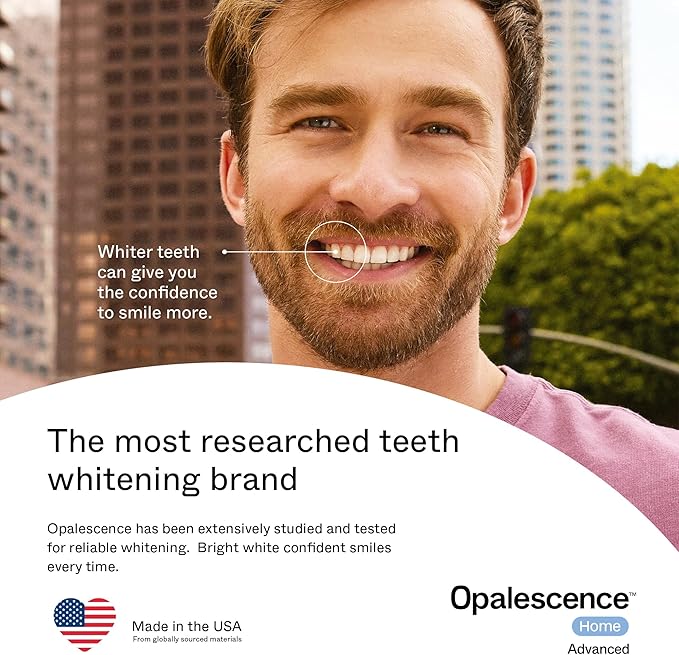 Opalescence GO Home Advanced Teeth Whitening Trays 10% (10 Treatments) Hydrogen Peroxide PF Whitening Prefilled Kit - Developed by Leaders in Professional Whitening - 5821-T