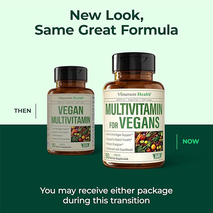Vegan Multivitamin for Women & Men - Essential Multivitamins & Multiminerals 90 Tablets with Vitamin B12, A, D, C, Zinc, Magnesium & More for Total Body Wellness - 23 Key Nutrients & Vitamins