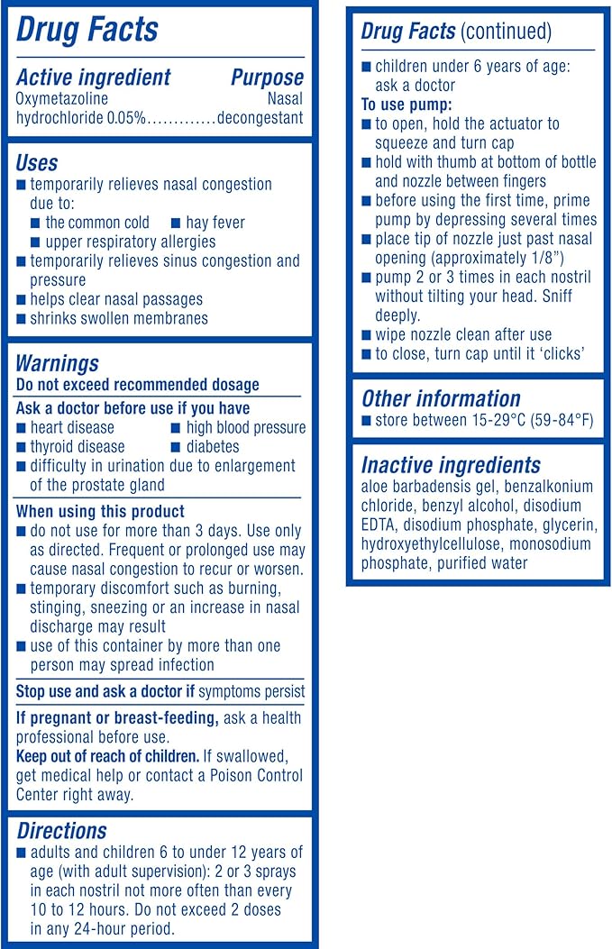 Zicam Extreme Congestion Relief No-Drip Liquid Nasal Spray with Soothing Aloe Vera, 0.5 Ounce