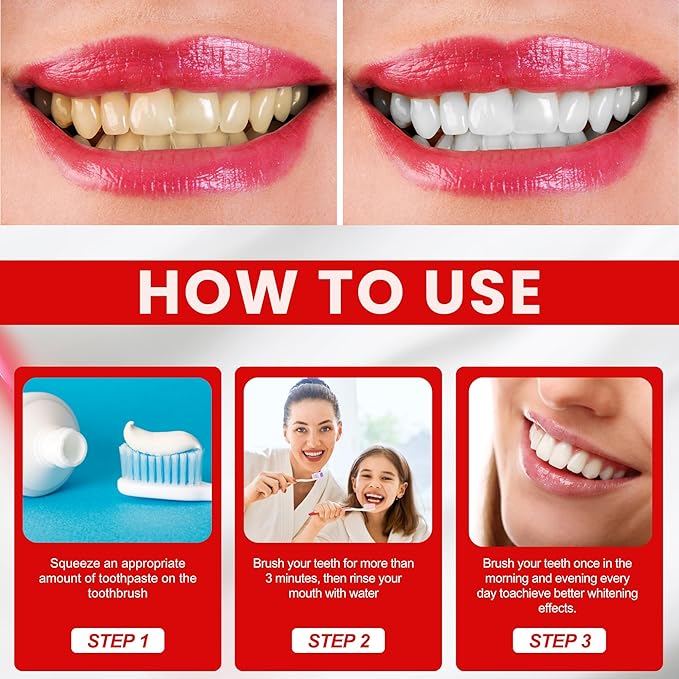 3PCS SP 6 Toothpaste for Teeth Brightening & Fresh Breath, 6 Probiotics Formula for Gum Health, Fluoride-Free, Mint Fresh Flavor, 4.9 oz (4, Mint)