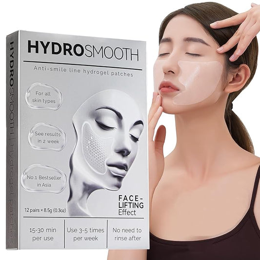 Smile Line Patches (12 pcs), Nasolabial Folds & Laugh Line Patches, Mouth Wrinkle Mask & Smoothing Patches, Smile Wrinkle Patch & Anti-Wrinkle for Face, Collagen Strip Facial Stickers