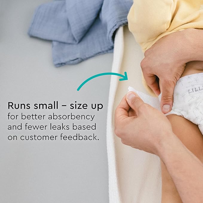 LILLYDOO Baby Diapers - Size 6 (29+ lbs), Monthly Supply (114 Count), Leak Protection, Skin-Friendly, Ultrasoft, Perfume- & Chlorine-Free, Hypoallergenic, dermatologically Tested, Oeko-TEX®
