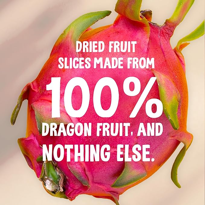 The Daily Good Soft-Dried Dragon Fruit Slices | All Natural Superfood Snacks for Adults & Kids | Healthy, Soft and Chewy | No Sugar Added or Preservatives, Gluten Free, Vegan (1.41 oz, Pack of 1)