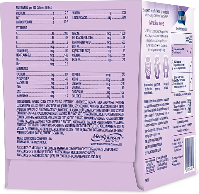 Enfamil NeuroPro Gentlease Ready-to-Feed with Smaller Proteins for Easy Digestion, Brain Supporting DHA, Prebiotic, HuMO6* Blend, Baby Formula for easing Fussiness, Crying, Gas, Spit-up in 24hrs, 2 Fl Oz, 6 Count (Pack of 8)