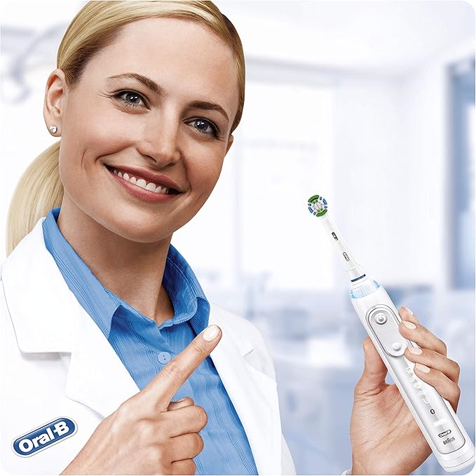 Oral-B Clean Maximiser Precision Clean Electric Toothbrush Heads, Plate Removal, Pack of 3, White