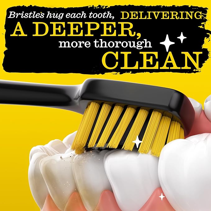 Twice Twice Oral Wellness Stadium Bristle Toothbrush – Innovative 3-Tier Soft Bristles That Help Remove Plaque by Contouring to Teeth & Gums for a Deep, Refreshing Clean, 2 Count