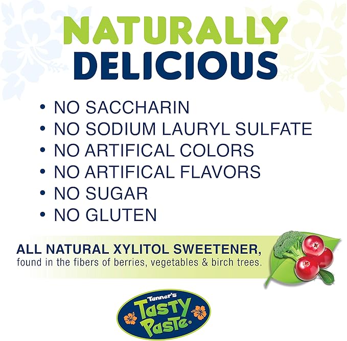 Tanner's Tasty Paste Ooh La La Orange - Anticavity Fluoride Children’s Toothpaste/Great Tasting, Safe, and Effective Vanilla Flavored Toothpaste for Kids (4.2 oz.)