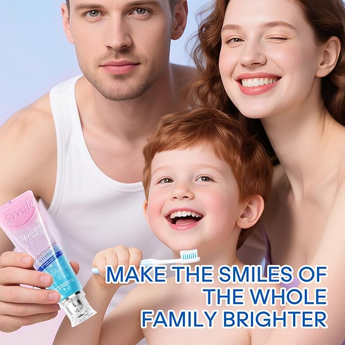 Hotluck Niacinamide Whitening Toothpaste - Brightening, Stain Removal, Freshening Breath - Deep Gentle Cleaning Tooth Paste, Boosting Gum Health, Mint & Peach 3.53oz (Pack of 3)