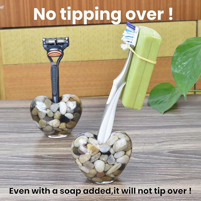 Toothbrush Holders for Bathroom Countertop, Toothbrush Stand, Single Toothbrush Holder Small Mini Tooth Brush Holder