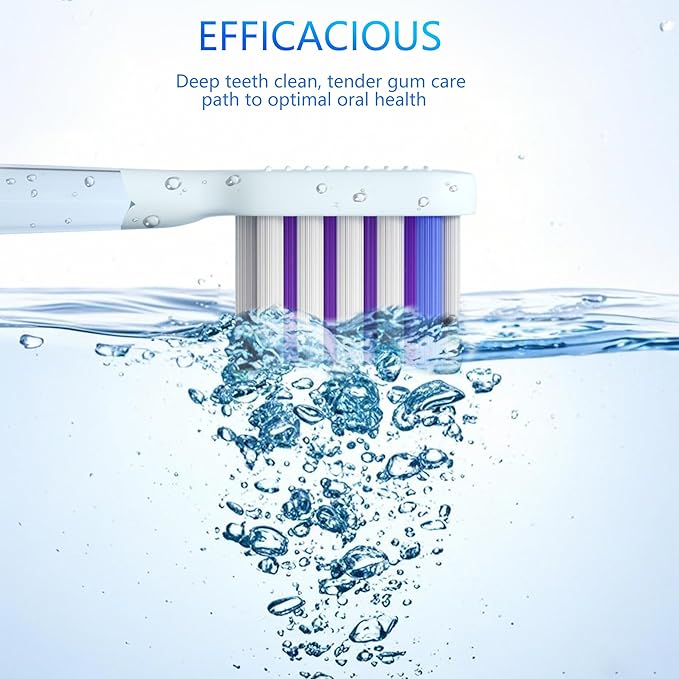 Electric Toothbrush for Adults Sonic Vibration Deep Mouth Cleaning Teeth Whitening Free 4 Toothbrush Heads Super Soft Bristles 3 Modes 90 Days Lifespan IPX7 Waterproof (Color Available)