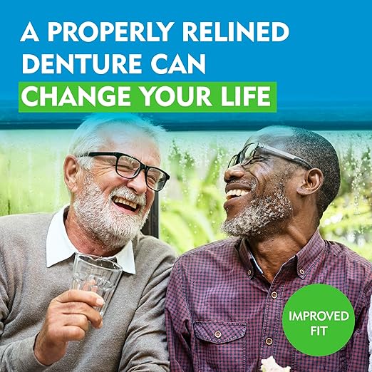 DenSureFit Lower Denture Reline Kit, Soft Silicone Denture Reliner Repair and Care Combo Kit with Extra Comfort Liner, Refit and Tighten for a Secure, Comfortable Fit